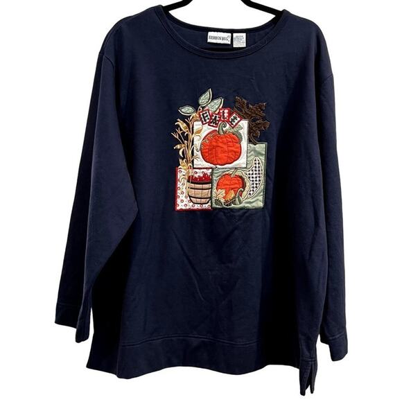 VTG Fashion Bug Sweater Jumper Woman Size 22 / 24 W Pullover Fall Thanksgiving - Picture 1 of 6